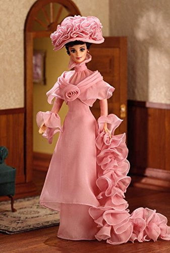 Barbie as Eliza Doolittle Doll in My Fair Lady Closing Scene Pink Chiffon Gown