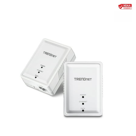 TRENDnet TPL-406E2K 500 AV Compact Powerline Ethernet Adapter kit