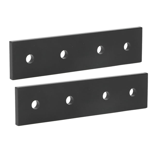 Metal Joining Plates,2PCS 4 Hole Connecting Hole Connecting Plate Aluminum Flat Straight Bracket Built for Precision