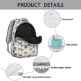 thumbnail image 4 of Hedgehog and Mushroom Backpack for School,Cute School Bag,Schoolbag with Adjustable Shoulder Straps & Padded Back,15.3"x11"x7.1".﻿, 4 of 6