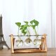 thumbnail image 1 of Florero Con Marco De Madera Vintage, Terrario De Plantas Con Soporte De Madera, Florero De Vidrio, Macetero De Escritorio Para Decoración Del Hogar Y La Oficina, 1 of 8