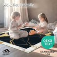 thumbnail image 4 of ODIKA 2'x3' Machine Washable Non-Slip Area Rug, Contemporary Gold Vein Marbled Floor High Traffic Rug, Black, 127392, 4 of 5