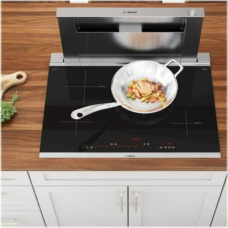Bosch - 800 Series 30" Built-In Electric Induction Cooktop with 4 elements and HomeConnect - Black