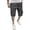 Dark Gray -AC03, variant on Kangoo Sport Cargo Shorts, Men’s Casual Tactical Style Drawstring Stretch Cotton Twill Cargo Shorts with Pockets Dark Gray L