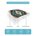 thumbnail image 5 of Quilts Twin XL Size, Red Teal Brown Southwestern Soft Comforter Bedding Set for Bed, Ethnic Geometric Boho Retro Lightweight Quilted Bedspread with Pillow Cover(2 Pieces) for All Season, 68x98 Inch, 5 of 6