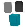 thumbnail image 1 of Caja para baraja de cartas con 2 divisores que se adapta a más de 100 cajas de almacenamiento de tarjetas versátiles de 3,1x3x4 pulgadas Azul verde, 1 of 8