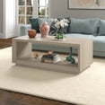 thumbnail image 2 of Evelyn&Zoe Tannen 48" Wide Rectangular Coffee Table, Alder White, 2 of 7