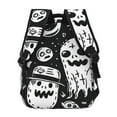 thumbnail image 4 of Fotbe Black White Spooky Ghosts Mochila Casual con Estampado para Escuela, Viajes y Actividades al Aire Libre - Duradera, Ligera y Cómoda, 4 of 5