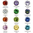 thumbnail image 3 of A Set Of 12 Color Zircon Earrings Solid Color Earrings 3-8Mm Titanium Steel Earrings-7Mm, 3 of 5