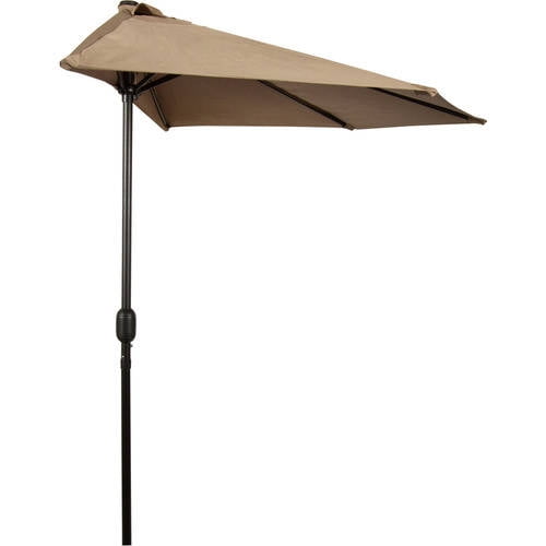 Trademark Innovations 9' Patio Half Umbrella by Trademark Innovations
