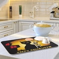 thumbnail image 6 of FREEAMG Halloween Décor Dish Drying Mat - 16 x 18inch- Extra Large Microfiber Dish Drying Mat, Dish Draining Mat, Counter top Mat, Halloween Black Cat, 6 of 7