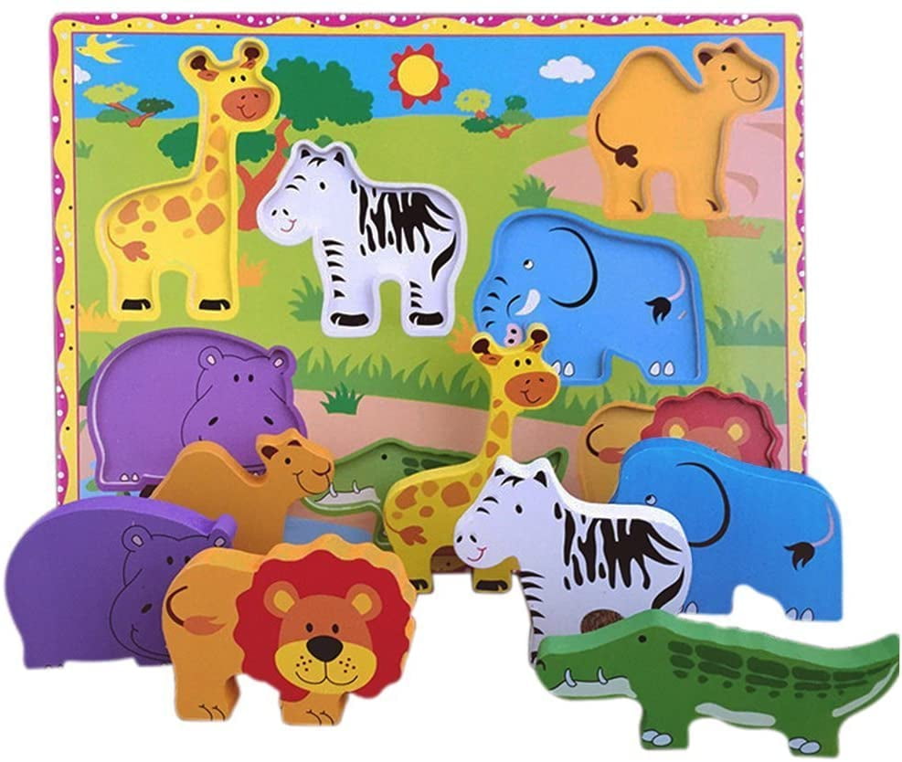 wooden animal blocks