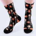 thumbnail image 2 of TIEVOSA Casual DIY Holiday Anniversary Custom Printed Socks（Black）, 2 of 4