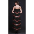 thumbnail image 5 of Bimba Robe Longue Maxi d'Été pour Femmes Teinture sur Nœuds Imprimée à Col en V Tenue de Villégiature de Vacances-Xxx-Grand, 5 of 5