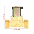 thumbnail image 4 of 4X Electroválvula de Solenoide Eléctrica de Latón G3 / 4 para Agua 12V Cc Normalmente Cerrada Enchufe de la UE, 4 of 9