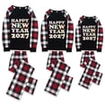 thumbnail image 2 of LuLiaMenton Matching Family New Year Pajamas, Happy New Year 2027 Long Sleeve Plaid Pants, 2 of 5