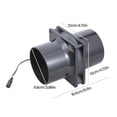 thumbnail image 5 of CEORPER 12V 12cm Inline Duct Fan With Speed Controller Powerful Ventilation Exhaust Fan, 5 of 9