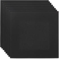8pcs Self-adhesive Felt Fabric for Craft Square Black 29.7x29.7x0.3cm