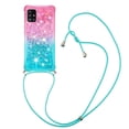 thumbnail image 1 of Funda para Samsung Galaxy A51 5G Brillantina Líquida Divertida Reluciente y con Cristales en Movimiento Cuerpo Cruzado con Cordón Ajustable, 1 of 5