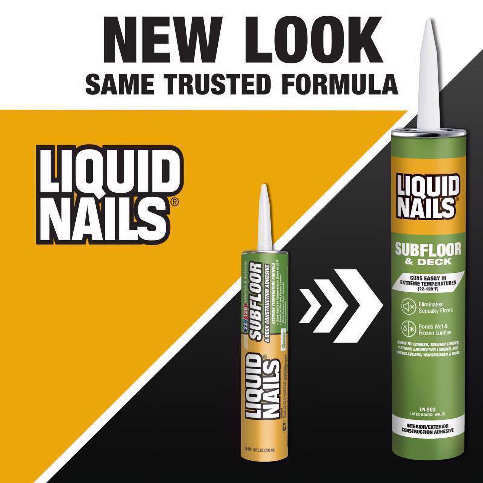 Liquid Nails Adhesive LN902 VOC 10.1 oz Subfloors and Construction Adhesive - image 4 of 7
