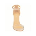 thumbnail image 4 of Women Chunky Heeled Ankle Strap Sandals Elegant Single Band Buckle Decor Sandals High Heel Sandals Open Toe Ankle Strap Sandals Heels, 4 of 5