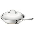 thumbnail image 1 of All-Clad 6412 SS Copper Core 5-Ply Bonded Dishwasher Safe Chefs Pan / Cookware,  12-Inch, Silver, 1 of 4