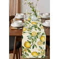 thumbnail image 4 of Yellow Lemon Table Runner 36 Inches, Spring Floral Flower Fruit Farmhouse Modern Bed Runner Dresser Scarves Tabletop for Indoor Outdoor Parties/Ceremony/Banquet, 13"x 36", 4 of 8