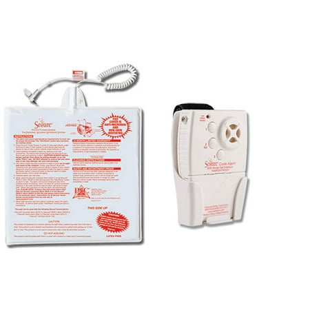 Chair Sentry Monitor Secure Chair Exit Alarm Set for Fall Prevention / Management - SCA-1 Tamper-Proof Code Alarm Monitor & Antimicrobial Chair Sensor Pad ()