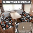 thumbnail image 4 of FOR U DESIGNS Skull Pumpkin Spider Web Pattern 3 Pcs RV Dinette Cushion Covers Anti-Slip Camper Cushion Slipcover with Pillow Cover RV Couch Cover Halloween Decoration for Travel Trailer Couch, 4 of 8