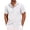 White, variant on SROBPTY Mens T-Shirts Solid Turn Down Neck Short Sleeve Button Front with Pockets Summer Tops for Everyday Wear