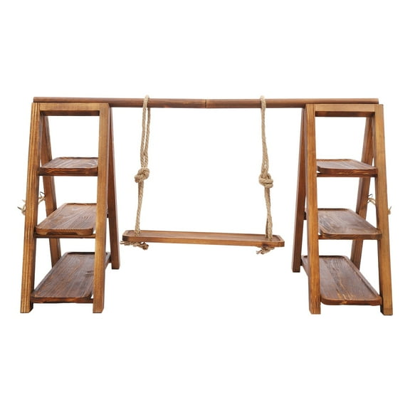 Miumaeov Wood Dessert Stand Wedding Cake Serving Tray Cupcake Holder Display Stand For Party Decor