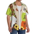 thumbnail image 2 of Kdxio Men's Hawaiian Shirt for Men Short Sleeve Shirt Gnome Happy Fall Summer Casual Holiday Beach Button Down T-Shirts, 2 of 5