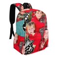 thumbnail image 2 of Pequeño Almuerzo-theme Backpack, Campus style schoolbag Bookbag with Adjustable Shoulder Straps And Large Zip Compartment, Unisex Travel Bags.42x30x15cm, 2 of 6