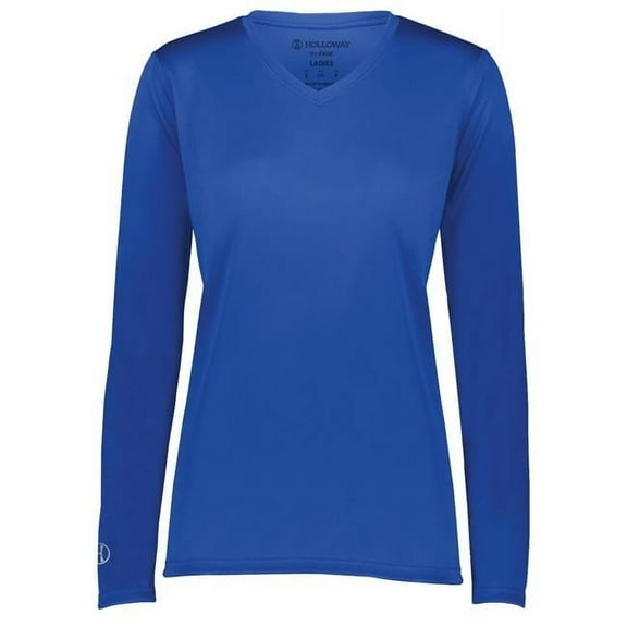 Holloway Sportswear L Womens Momentum Long Sleeve Tee Royal 222824