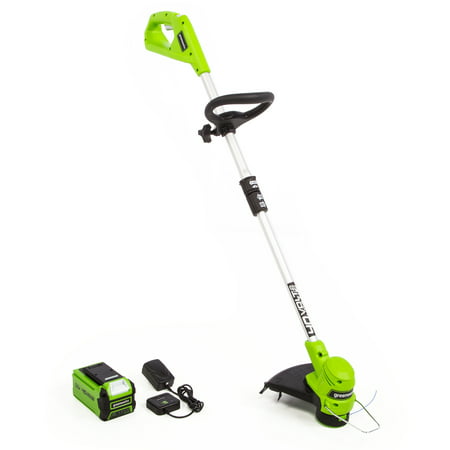 Greenworks 40V 12-Inch String Trimmer 2.0 Ah Battery and Charger Included (Best Universal String Trimmer Head)