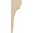 thumbnail image 3 of 4"W x 8"D x 24"H Thin Hughes Rough Cedar Woodgrain TimberThane Corbel, Primed Tan, 3 of 6