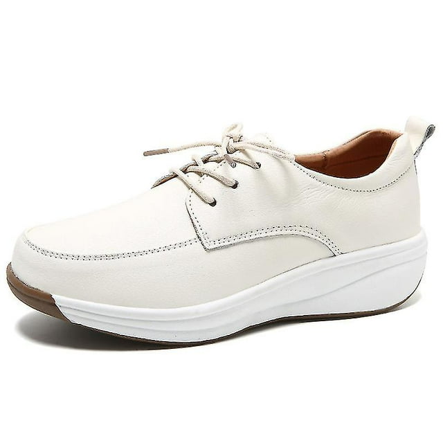 Chaussures Plates Basses Antidérapantes pour Femmes, Soins Infirmiers, Légères, Bout Rond, Respirantes, Semelle Compensée, Chaussures d'Infirmière
