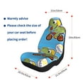 thumbnail image 5 of Yiaed Dinosaur Riding a Motorcycle Print Car Seat Covers,Universal Auto Seats Protector Fits for Car,SUV Sedan,Truck,Automotive Seat Covers & Accessories-2 PCS, 5 of 9