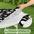 thumbnail image 5 of Halloween Skull Crossbones Pattern Round Fitted Tablecloth with Elastic Edge,Dining Table Cover Waterproof,Outdoor Round Tablecloth for Camping,Dining,Indoor and Outdoor, 5 of 7