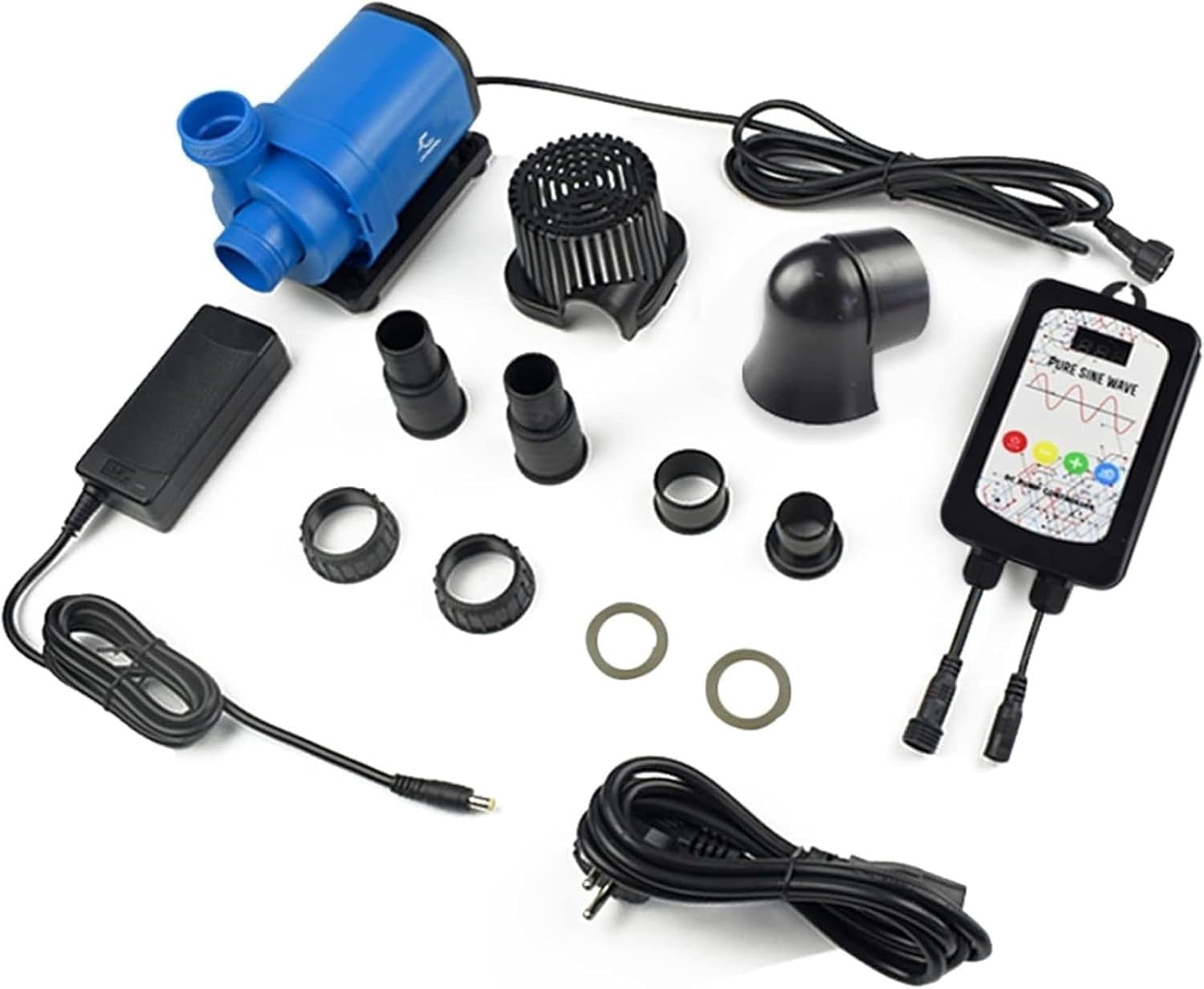 CONUERALL 90W 3690GPH Aquarium Return Pump 24V DC Water Pump Amphibious Design for Park waterfall Fish Tank Fountain Freshwater and Saltwater