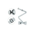 thumbnail image 2 of INSPIRE CHIC Men's Jacquard Adjustable Strap Pre-tied Bow Ties for Elegant Wedding Silver, 2 of 4
