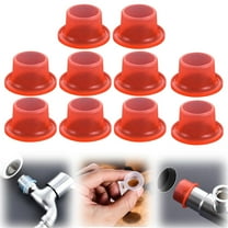 10PCS Faucet Leak-Proof Sealing Gasket, Heavy Duty Hose Sealing Leak-Proof Silicone Gasket, Silicone Raw Material Belt,Rubber Pipe Sealing Rings (Blue) 0.98x0.51x0.59"