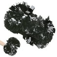 thumbnail image 3 of Pompones, Cómodo Plástico Suave Negro Reutilizable Pompones De Porristas De Doble Cabeza Amigables Con La Piel Para Juego De Pelota, 3 of 7