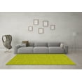thumbnail image 3 of Ahgly Company Machine Washable Indoor Rectangle Abstract Yellow Contemporary Area Rugs, 7' x 9', 3 of 4