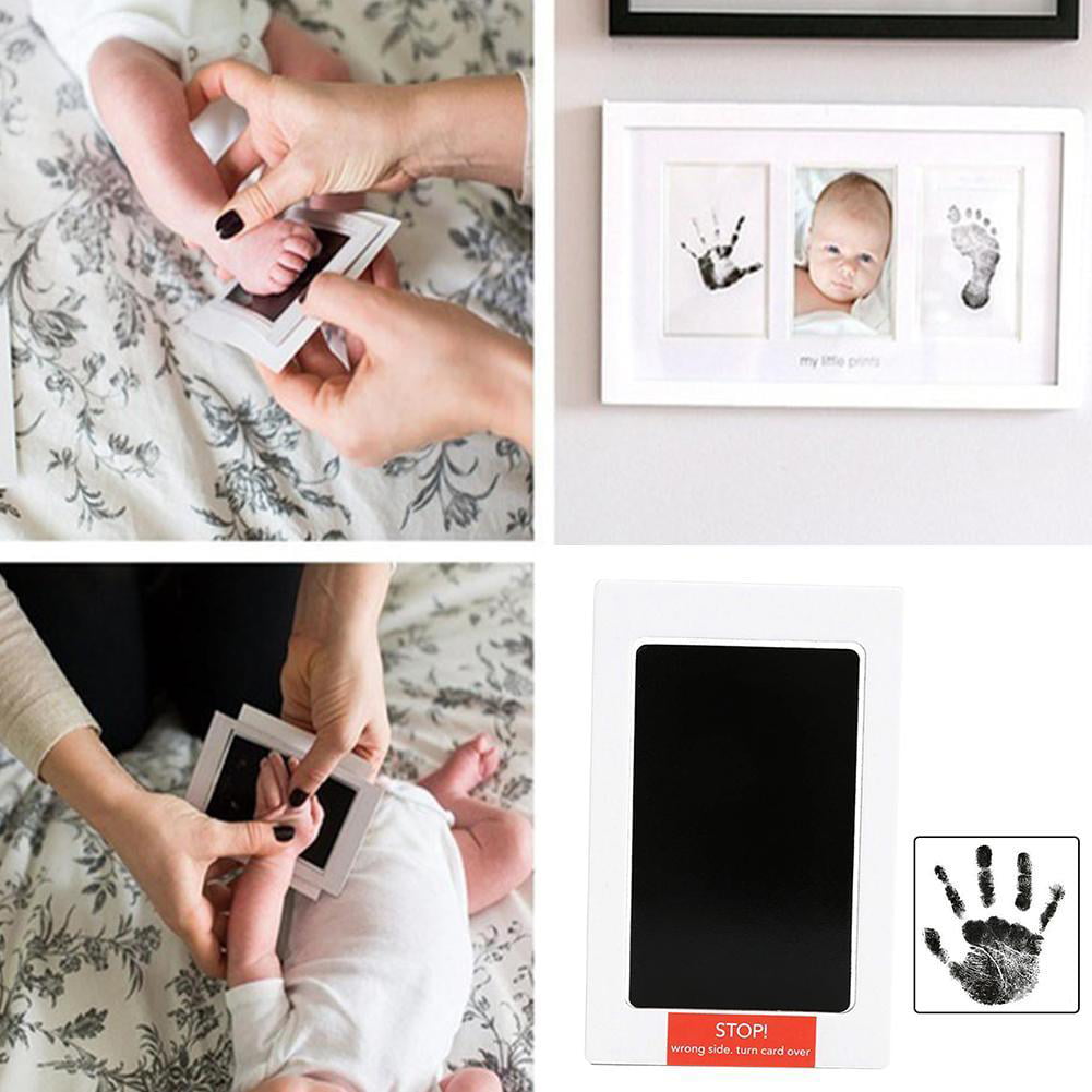 F5E5 Gift Black Ink Pad Inkpad Rubberamp Finger Print Crafton-Toxic Baby Safe WD 