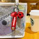 thumbnail image 3 of Llavero de fútbol rojo, mini llavero de fútbol, regalo de equipo de fútbol, balones deportivos, relleno de bolsa de regalo de fiesta, 3 of 5