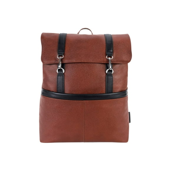 McKleinUSA ELEMENT 17" Leather, Two-Tone, Flap-Over, Laptop & Tablet Backpack 18470