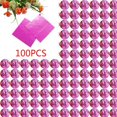 thumbnail image 3 of kurtrusly 100pcs Square Aluminum Foil Wrappers Colorful Package for Sweets Candy Chocolate Lollipops, 3 of 5