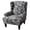 Gray Leaves, variant on SHANNA Wingback Chair Slipcovers 2-Piece Stretch Fabric Wing Chair Cover with Cushion Cover Armchair Sofa Furniture Protector
