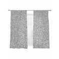 thumbnail image 7 of Black White Texture Sheer Curtains 63 inches Long 2 Panels Set Abstract Modern Tiers Sheers Rod Pocket Small Window Short Curtains for Kitchen Cafe, Each 52" W x 63" L, 7 of 7